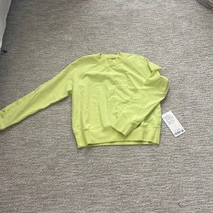 Lululemon ready to roll crew in color lemon vibe!